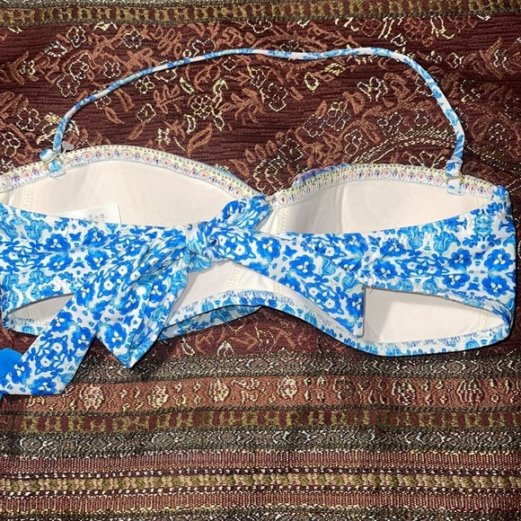 Nanette Lepore Swimsuit Top Bandeau Size S - Picture 3 of 6